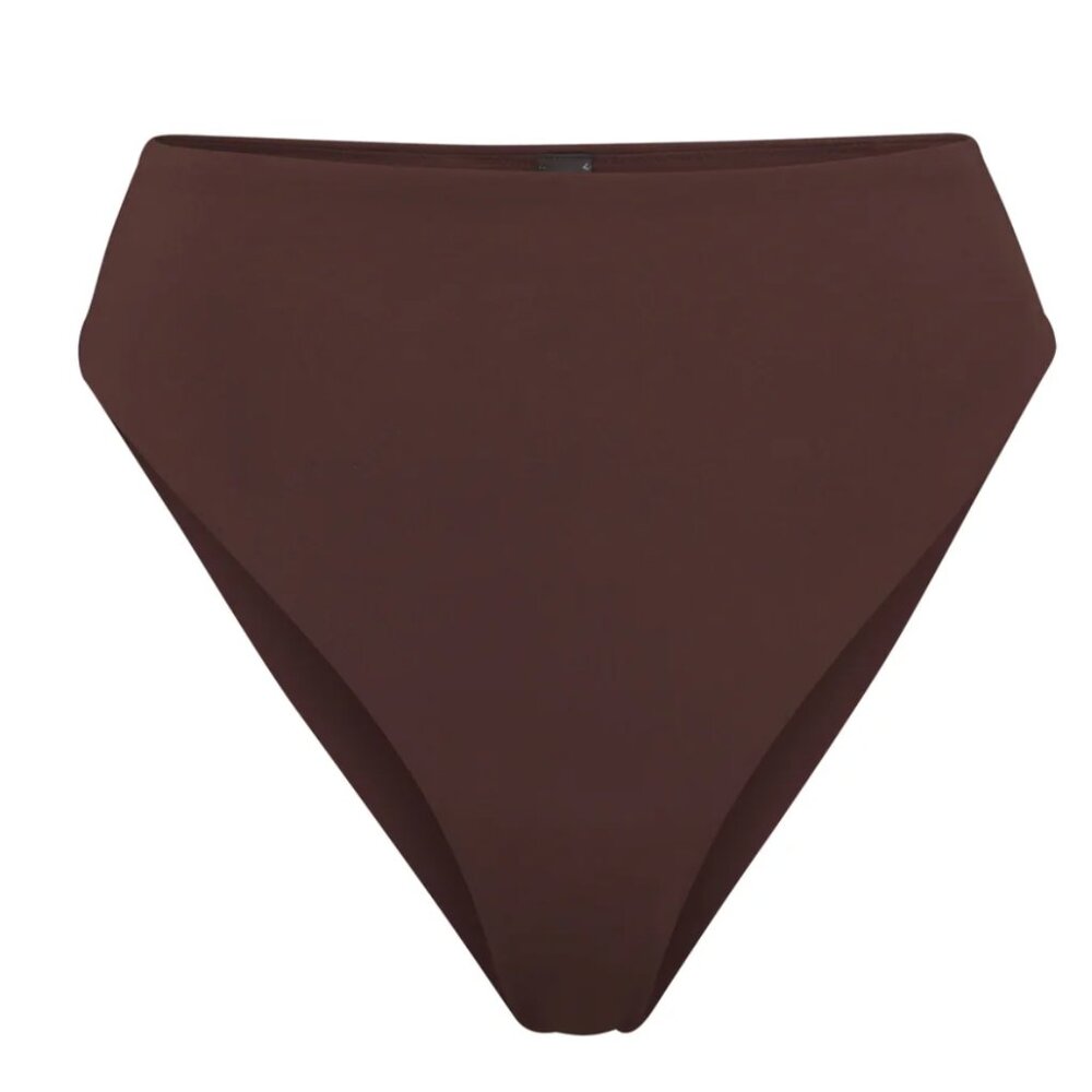 Skims SWIM MID WAIST BOTTOMS | COCOA, size XL